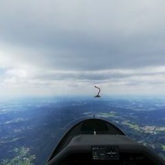 Flugwegposition um 12:31:51: Aufgenommen in der Nähe von Deggendorf, Deutschland in 2112 Meter